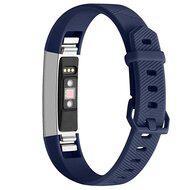 FitBit Alta HR siliconen bandje met gesp - Maat: Large - Donkerblauw - thumbnail