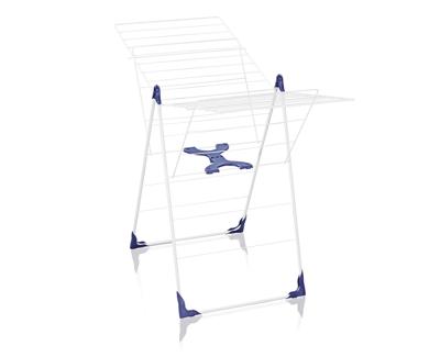 LEIFHEIT 81408 Droger op halfautomatische sluitingsvoetjes 20 meter CLASSIC 200 Flex wit & blauw