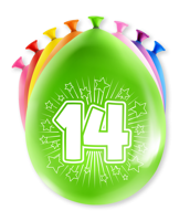 Paperdreams Happy party ballon - 14 jaar - thumbnail