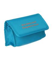 Traveller Spiegeltas sea, sand & sun blauw/oranje 16.5cm x 11cm - thumbnail