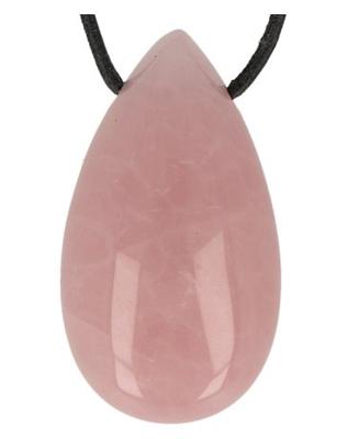 Ruben Robijn Ruben Robijn Edelsteen Druppel Hanger Roze Kwarts (1st)