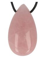 Ruben Robijn Ruben Robijn Edelsteen Druppel Hanger Roze Kwarts (1st) - thumbnail