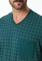 Schiesser Schiesser Pyjama Long petrol 181162 56/XXL - thumbnail