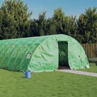 Tuinkas met stalen frame 30 m² 6x5x2,3 m groen - thumbnail