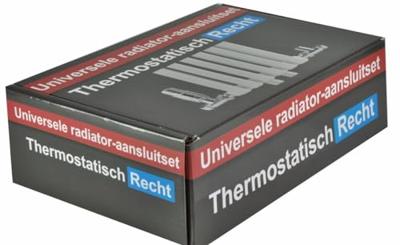 Radiator Aansluitset Wiesbaden Recht Chroom (Voor zij-aansluiting)