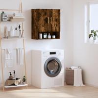 Wandkast 60x31x70 cm bewerkt hout gerookt eikenkleurig - thumbnail