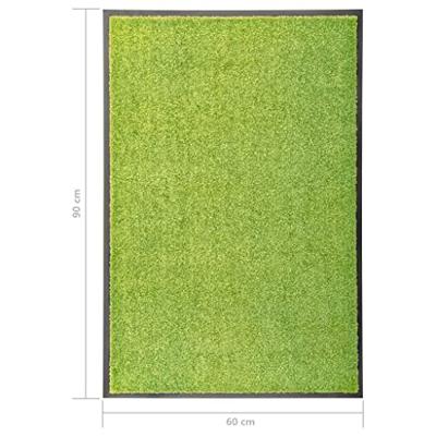 VidaXL Deurmat wasbaar 60x90 cm groen - thumbnail