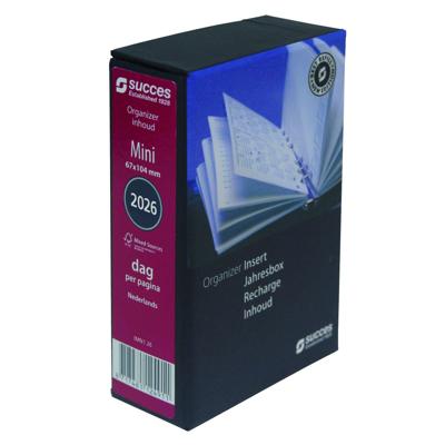 Agendavulling 2026 Succes Mini 1dag/1pagina