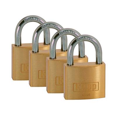 Kasp K12040D4 Hangslot 40 mm Goud-geel Sleutelslot - thumbnail