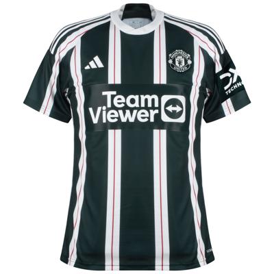 Manchester United Shirt Uit Senior 2023/2024 - Maat S - Kleur: WitGroen | Soccerfanshop