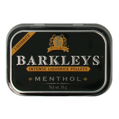 Liquorice pellets menthol 16 Gram