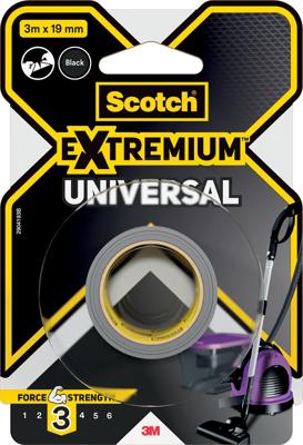 Ducttape Scotch extremium 3 universal Zwart 3 m x 19 mm