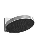 Hoofddouche Hotbath Cobber 1-F opbouw, 300mm Kantelbare Wandarm Geborsteld Hoogglans Chroom - thumbnail