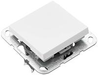 Gira drukvlakschakelaar wissel enkelpolig wit glanzend komt in dezelfde stand terug - thumbnail