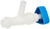 Hunersdorff Uitloopkraan | kunststof 12,70 mm | recht | 1 stuk - 520100 520100 - thumbnail