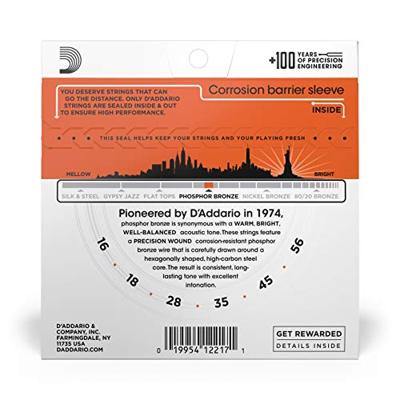 D&apos;Addario EJ42 snarenset voor resonator gitaar