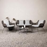 Nohr Loungeset 'Missie' Met bank, 2 loungestoelen en tafel - thumbnail