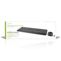 Muis en Toetsenbord - Set | Draadloos | Muis- en toetsenbordverbinding: USB | 800 / 1200 / 1600 dpi | Instelbare DPI | QWERTY | US Internationaal - thumbnail