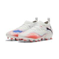 PUMA Future 8 Match Gras / Kunstgras Voetbalschoenen (MG) Kids Wit Felrood Blauw - thumbnail