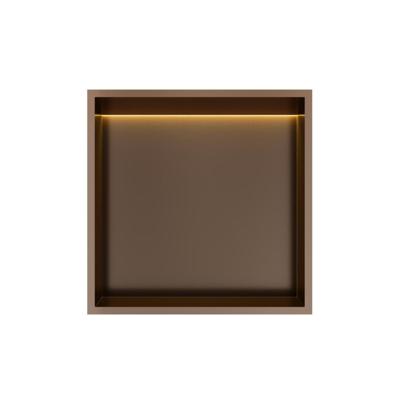 Hotbath &More Inbouwnis - 30 x 30 x 10 cm - met LED-verlichting - Tuscan Bronze