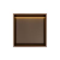 Hotbath &More Inbouwnis - 30 x 30 x 10 cm - met LED-verlichting - Tuscan Bronze - thumbnail