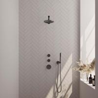 Thermostatische Inbouwdoucheset Brauer Gunmetal Edition Omstelknoppen (Alle Opties) - thumbnail