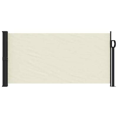 VidaXL Windscherm uittrekbaar 100x500 cm crèmekleurig
