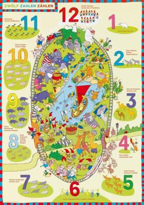 Gabriele Altevers - Zwölf Zahlen zählen Kunstdruk 42x60cm