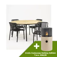 Tuinset Porto met Lavras tuintafel 150cm - thumbnail