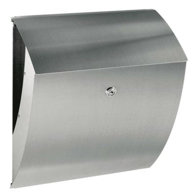 Albert Rvs BrievenbusLetter design 42cm grijs - 690785