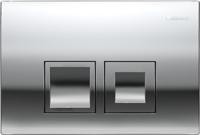 Drukplaat Geberit Delta 25 Square DualFlush Frontbediening Chroom - thumbnail