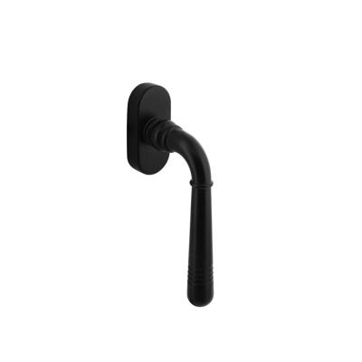 Intersteel RaamkrukHelena ovaal rozet zwart - 0023.617050