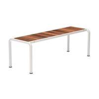 Houe Avanti tuinbank Medium Muted White Essenhout - thumbnail