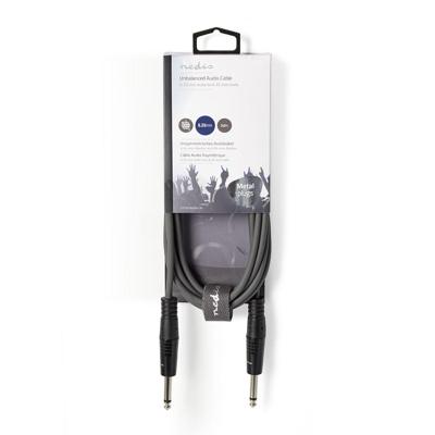 Nedis COTH23200GY50 Stereo Audiokabel 2x 6,35 Mm Male - 3,5 Mm Male 5,0 M Grijs