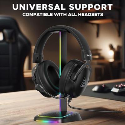 Gaming headset standaard - The G-Lab - K-STAND-NEON RGB - Bedraad - RGB-verlichting - Zwart