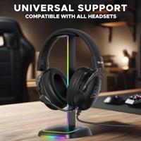 Gaming headset standaard - The G-Lab - K-STAND-NEON RGB - Bedraad - RGB-verlichting - Zwart - thumbnail