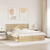Bedframe met hoofdeinde Sonoma 180 x 200 cm Massief grenenhout - thumbnail
