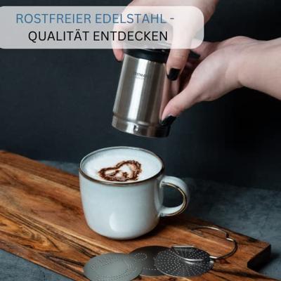 Westmark Cacaostrooier + Sjablonen RVS - thumbnail