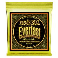 Ernie Ball Everlast medium coated Akoestisch 6 stuk(s) Staal Gitaar - thumbnail