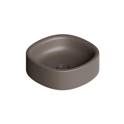 Waskom Salenzi Idilla 40 cm Deens Ovaal Mat Bruin (incl. plug) Waskom Salenzi Idilla 40 cm Deens Ovaal Mat Bruin (incl. plug)