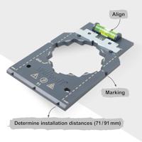 Wolfcraft Markeer- en uitlijnsjabloon | 1 stuk - 5975000 - thumbnail