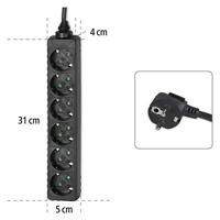 Hama 6-Way Ja.W.Cp.1.4M Black - thumbnail