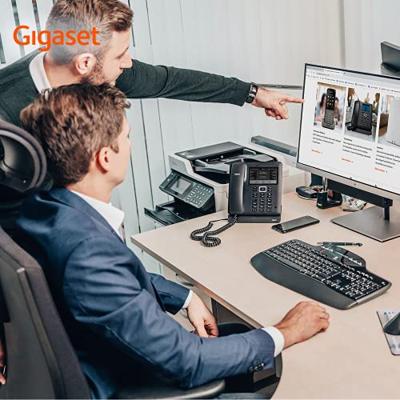 Gigaset Pro Maxwell C Vaste VoIP-telefoon Bluetooth, Handsfree, Headsetaansluiting, Optisch belsignaal, Nummerherhaling TFT Zwart