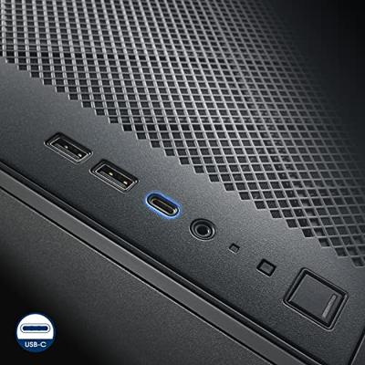 SilverStone alta g1m midi tower behuizing (zwart | 2x usb-a | 1x usb-c)