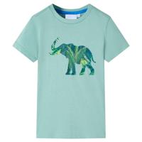 VidaXL Kindershirt 128 lichtkakikleurig - thumbnail