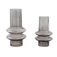 PTMD vaas norah grijs glas l 30 cm | 6 stuks - thumbnail