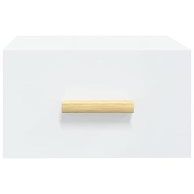 Nachtkastjes 2 st wandgemonteerd 35x35x20 cm wit