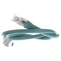 Metz Connect 1308450555-E RJ45 Netwerkkabel, patchkabel CAT 6A S/FTP 0.50 m Groen Folie afscherming, Afscherming gevlochten, Afscherming totaal 1 stuk(s) - thumbnail