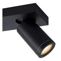 Lucide TAYLOR - Plafondspot Badkamer - LED Dim to warm - GU10 - 2x5W 2200K/3000K - IP44 - Zwart - thumbnail