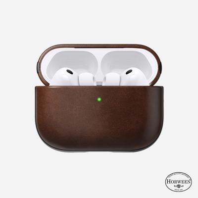 Nomad Modern Horween Leather Case AirPods Pro 3 Rustic Brown